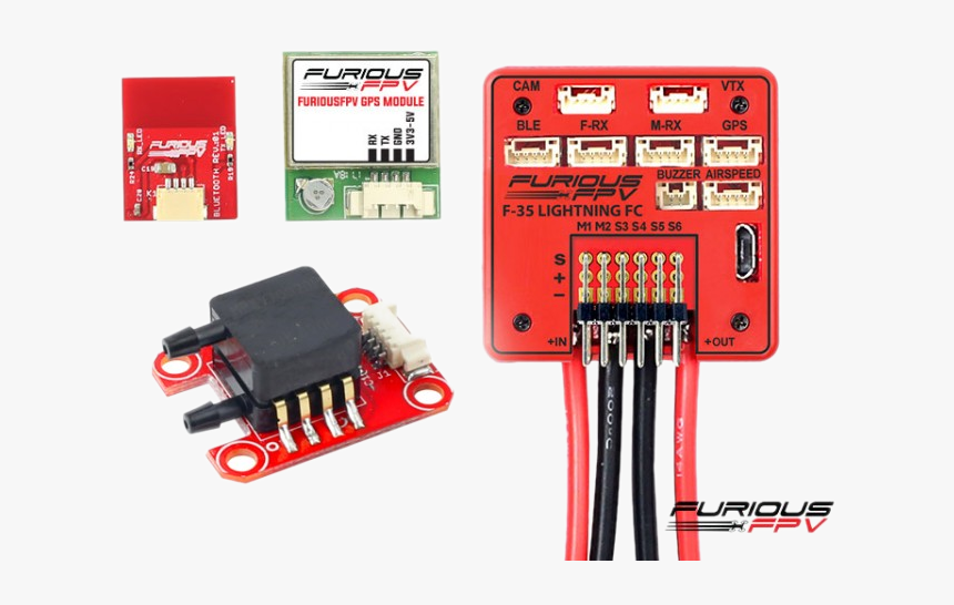 Furiousfpv F 35 Lightning Wing Flight Controller Full - Furiousfpv F-35 Lightning Flight Controller Full Options, HD Png Download, Free Download