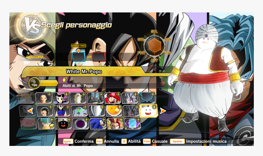 Mods White Mr Popo Xenoversemods, HD Png Download, Free Download