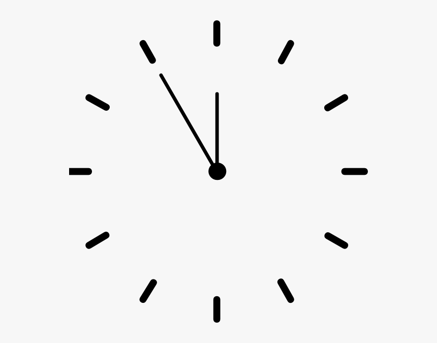 Clock Vector Png - Analog Clock No Number, Transparent Png, Free Download