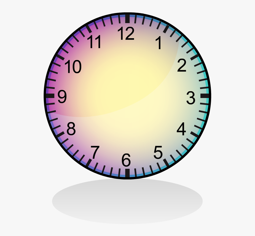 Png Clock Image Clipart - Time 12 Hour Clock, Transparent Png, Free Download