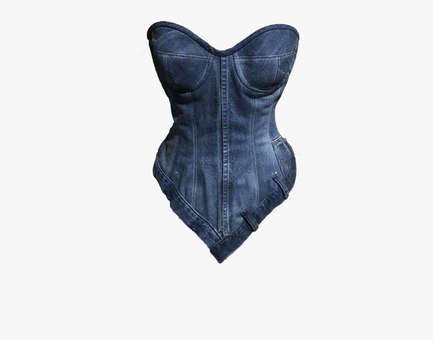 The Denim Bustier"
 Class="lazyloaded"
 Sizes= - Jean Corset Top, HD Png Download, Free Download