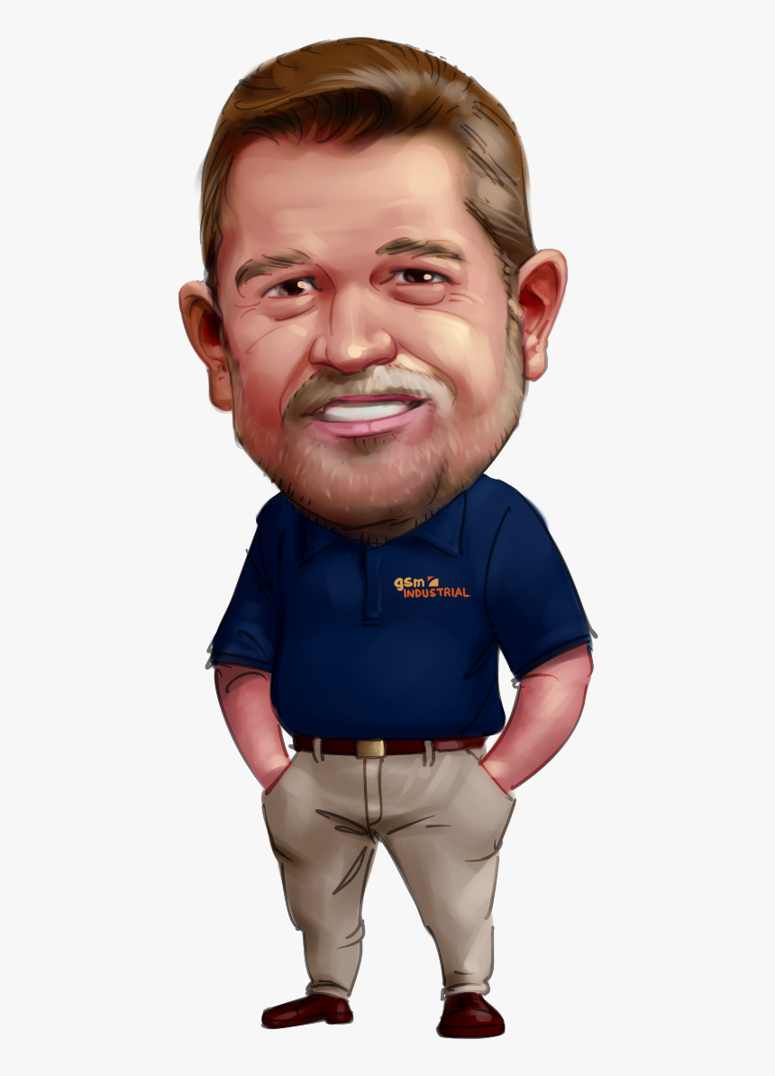 Caricature From Photo Smiling Telecom Businessman In - Business Man Caricature Png, Transparent Png, Free Download