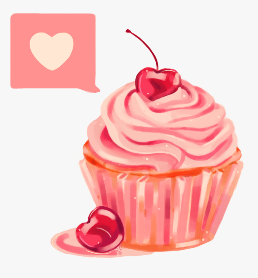 Cupcake Cherry Png, Transparent Png, Free Download