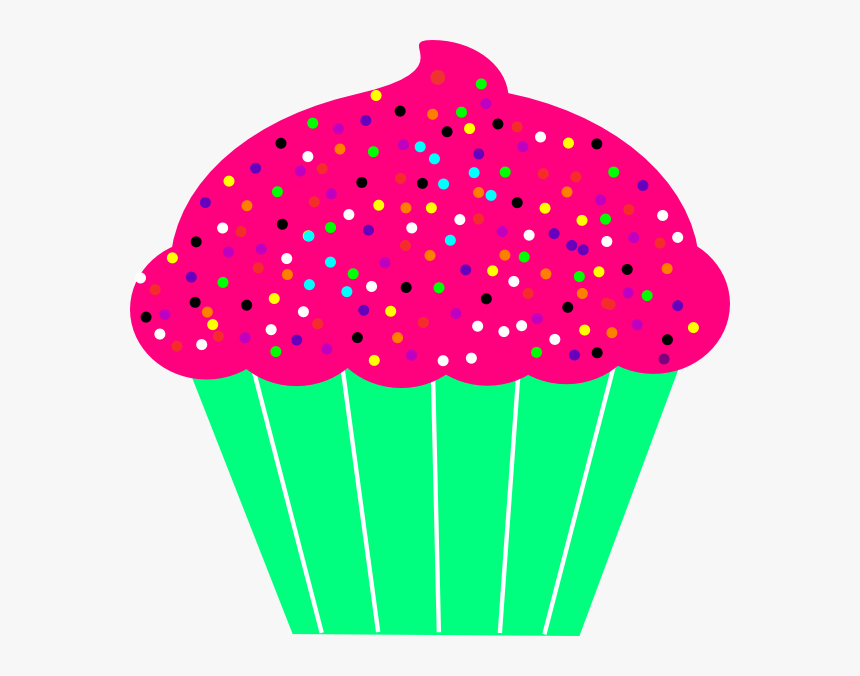 Cupcake Green Svg Clip Arts - Transparent Background Cupcake Clipart, HD Png Download, Free Download