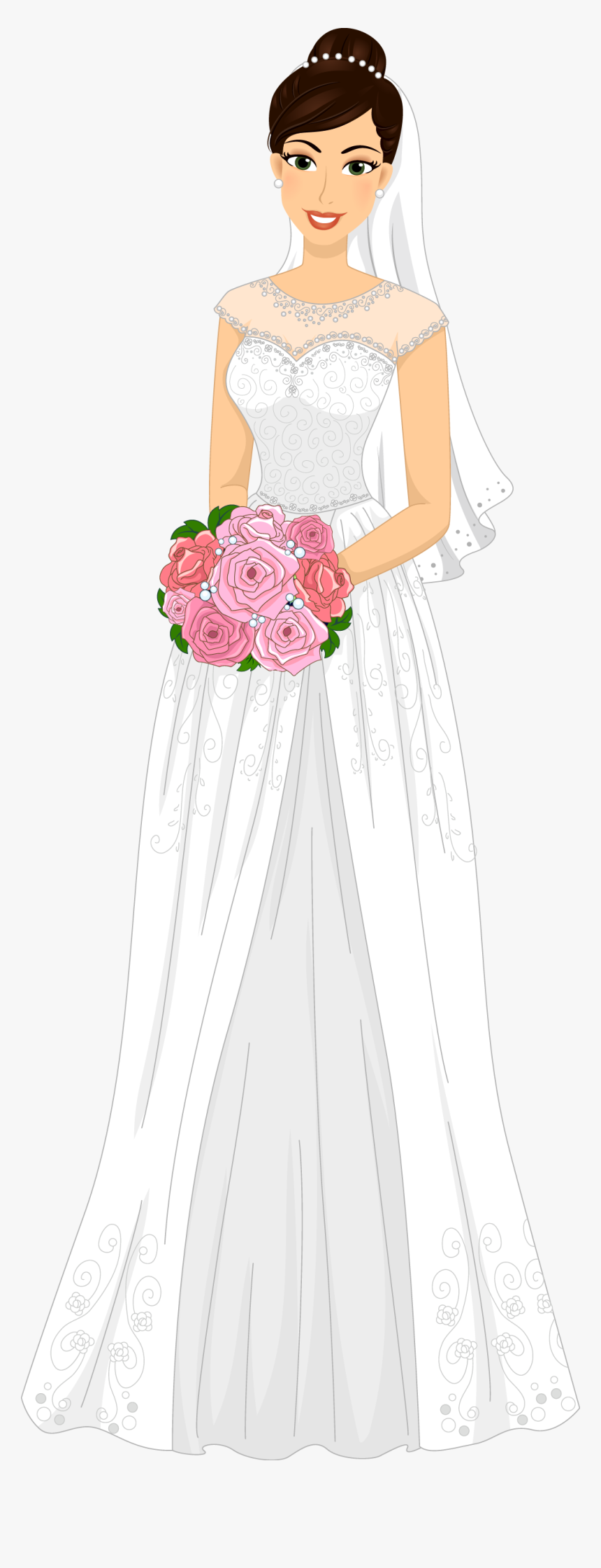 Bride - Transparent Bride Dress Png, Png Download, Free Download