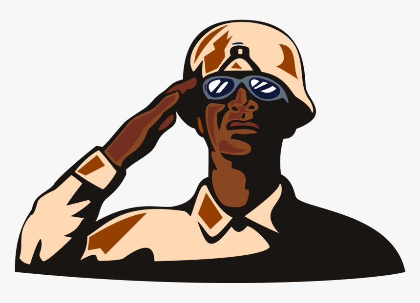 soldier salute clipart