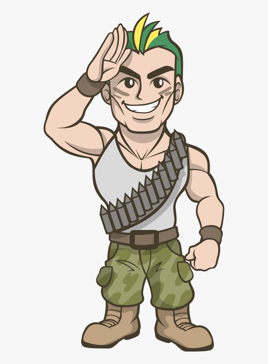 Soldier Commando Clipart - Commando Cartoon Png, Transparent Png, Free Download