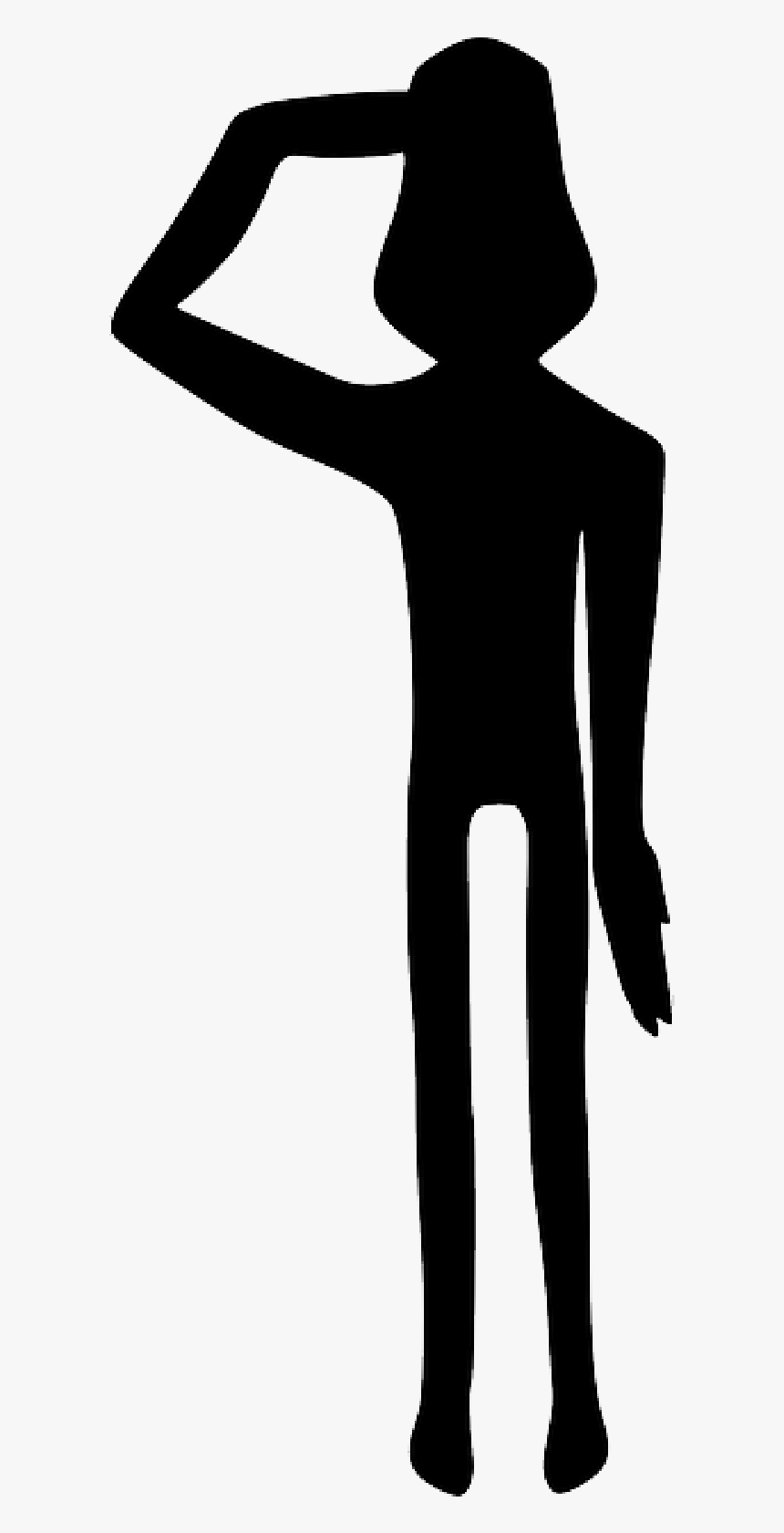 Man Salute Saluting Free Picture - Saluting Silhouette, HD Png Download, Free Download