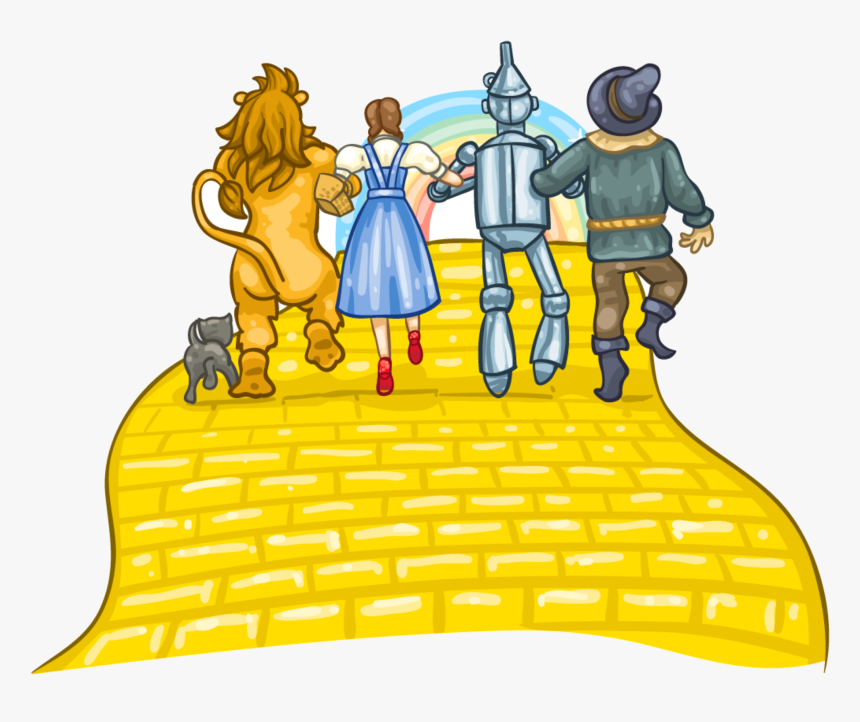 Yellow Brick Road - Wizard Of Oz Yellow Brick Road Cartoon, HD Png Download, Free Download