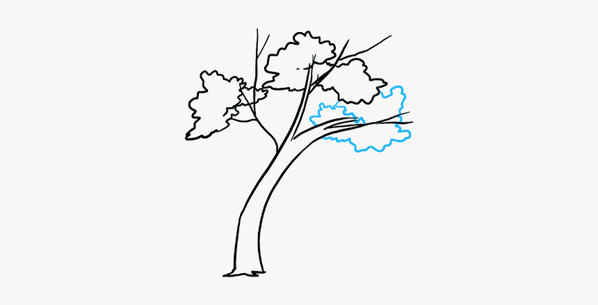 How To Draw Falling Leaves - Easy To Draw Fall Tree, HD Png Download, Free Download