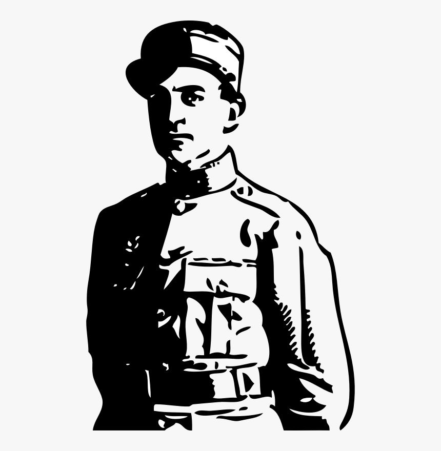 Officer Man Soldier Free Picture - Soldier Ww1 Clipart, HD Png Download - k...