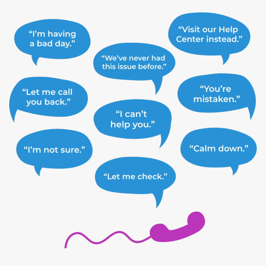 Awful Customer Service Phrases - Best Customer Service Phrases, HD Png Download, Free Download