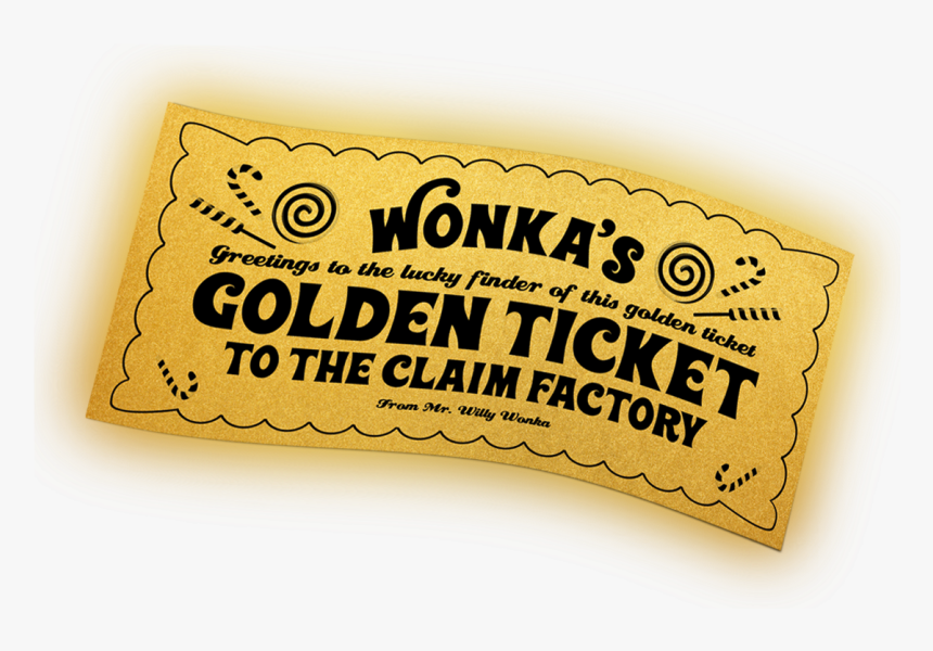 Roald Dahl Golden Ticket, HD Png Download, Free Download