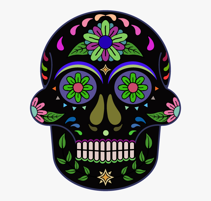 Day Of The Dead 800 X 800 Png Transparent - Day Of The Dead Skull Transparent, Png Download, Free Download