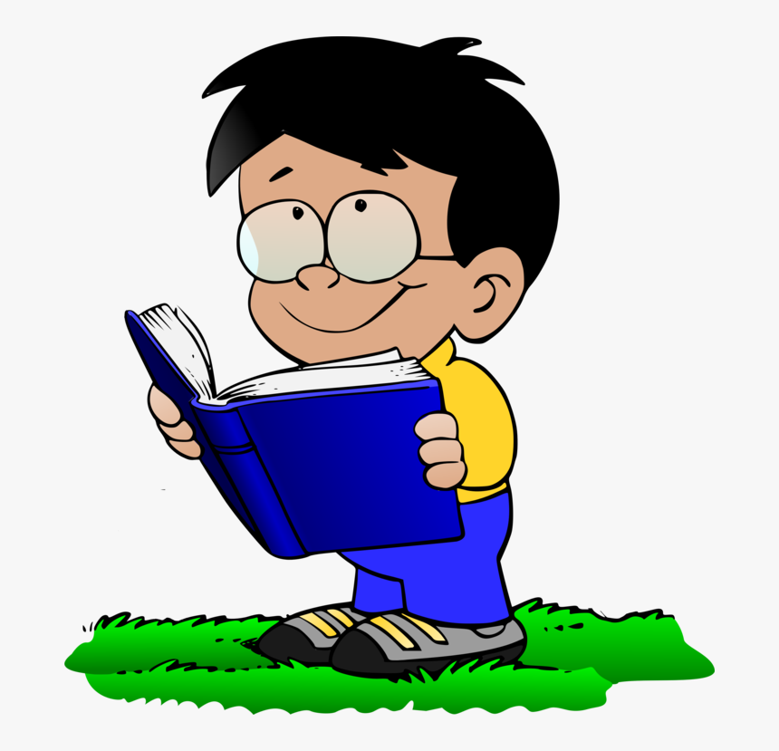 Human Behavior,reading,thumb - School Boy Clip Art, HD Png Download, Free Download