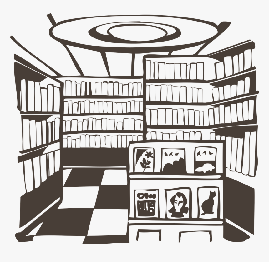 Gambar Perpustakaan Hitam Putih, HD Png Download, Free Download