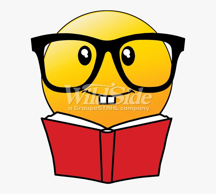 Emoji Reading Book With Glasses - Reading Book Emoji, HD Png Download, Free Download