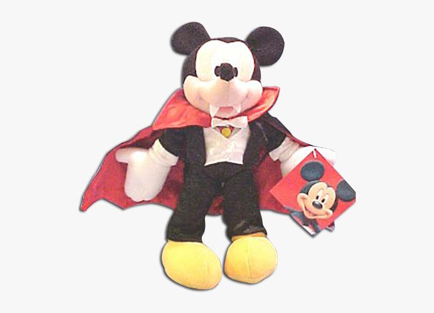 Disney"s Plush Vampire Mickey Mouse Stuffed Toy - Mickey Mouse Vampire Doll, HD Png Download, Free Download