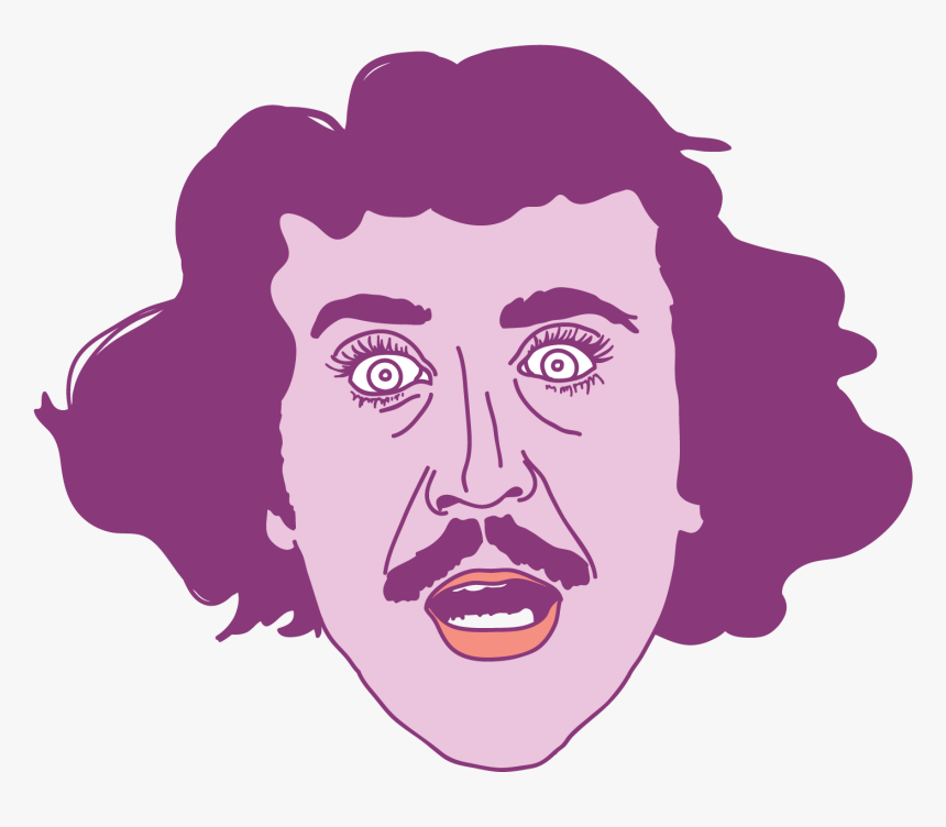 Gene Wilder Floating Head - Illustration, HD Png Download, Free Download