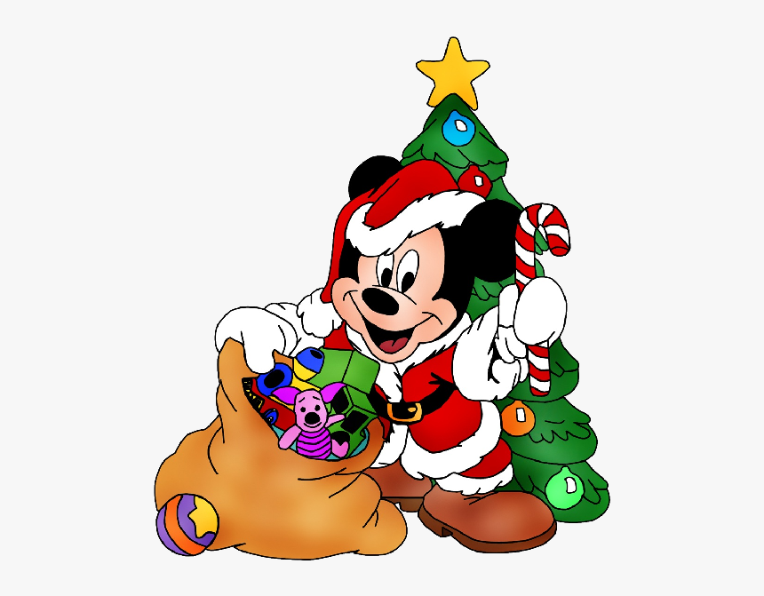 Cartoon Mickey Mouse Christmas, HD Png Download, Free Download