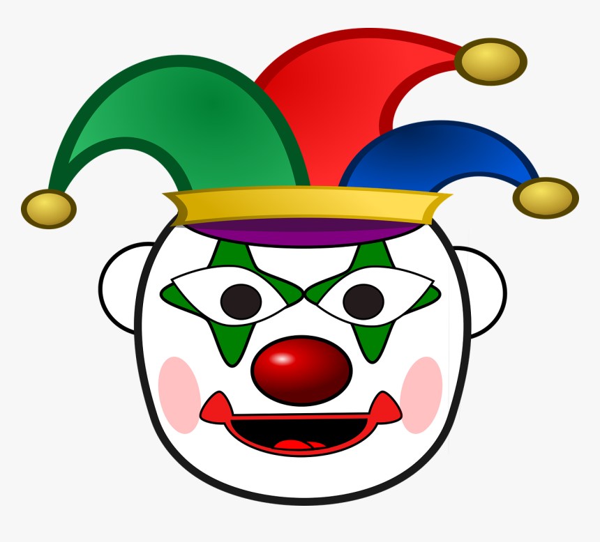 Evil Clown Face - Prent Clown, HD Png Download, Free Download