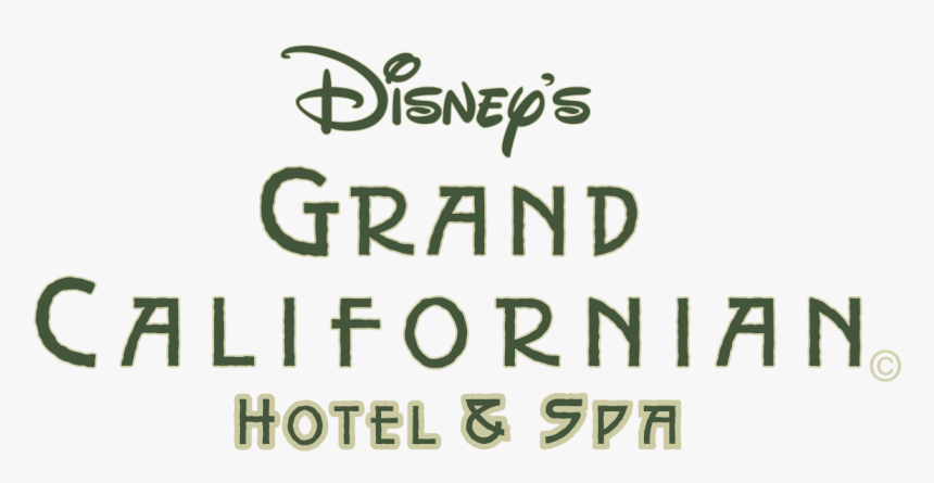 Disney Grand Californian Hotel Logo, HD Png Download, Free Download