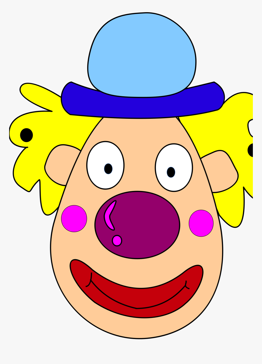 Clipart - Clown Head Clipart, HD Png Download, Free Download