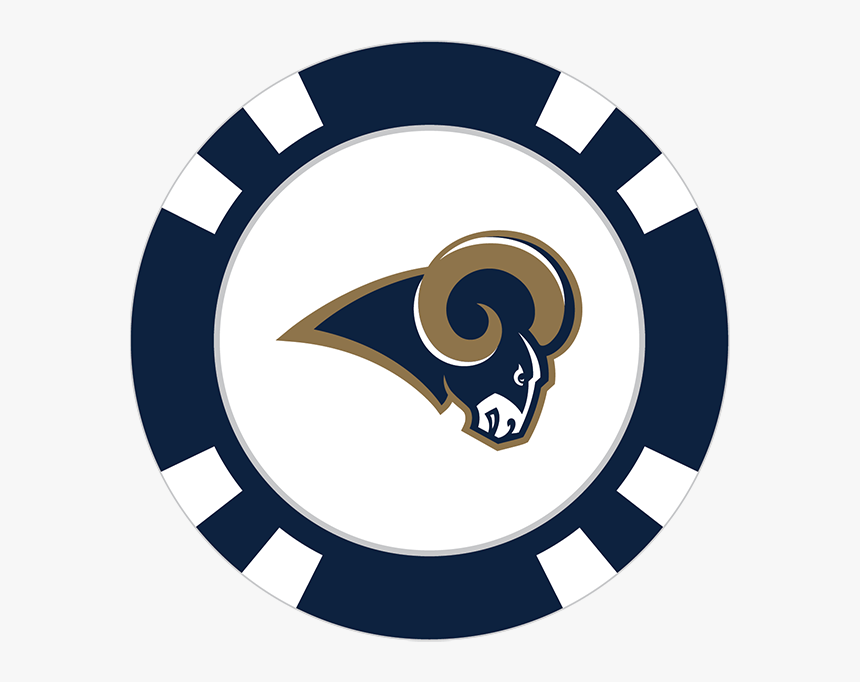 Los Angeles Rams Poker Chip Ball Marker - Transparent Background Poker Chips Png, Png Download, Free Download