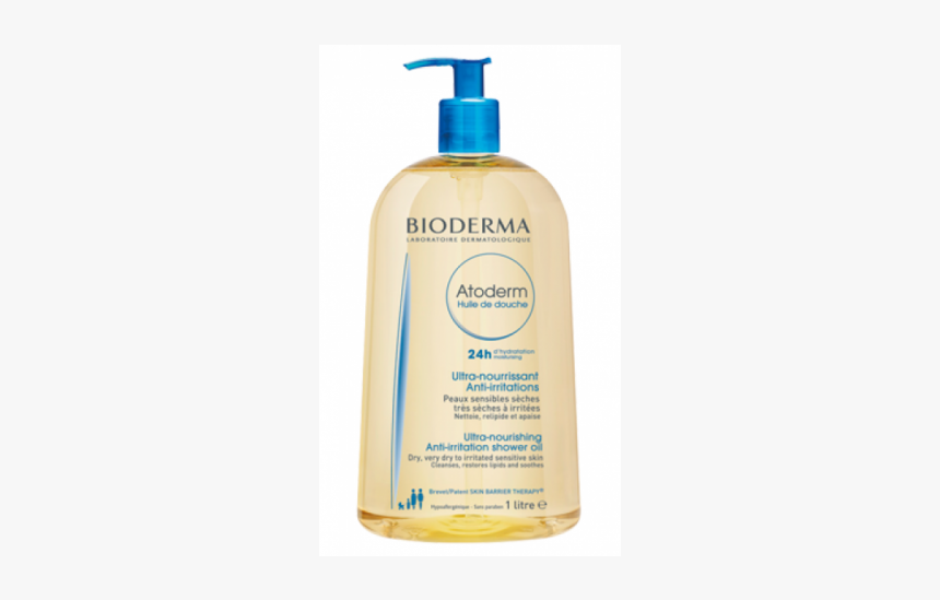 Bioderma Atoderm Shower Oil 1litre - Bioderma Atoderm Huile De Douche, HD Png Download, Free Download