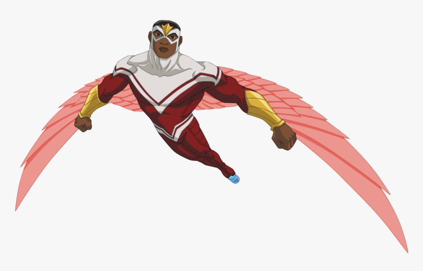 Avengers Assemble Cartoon Falcon, HD Png Download, Free Download