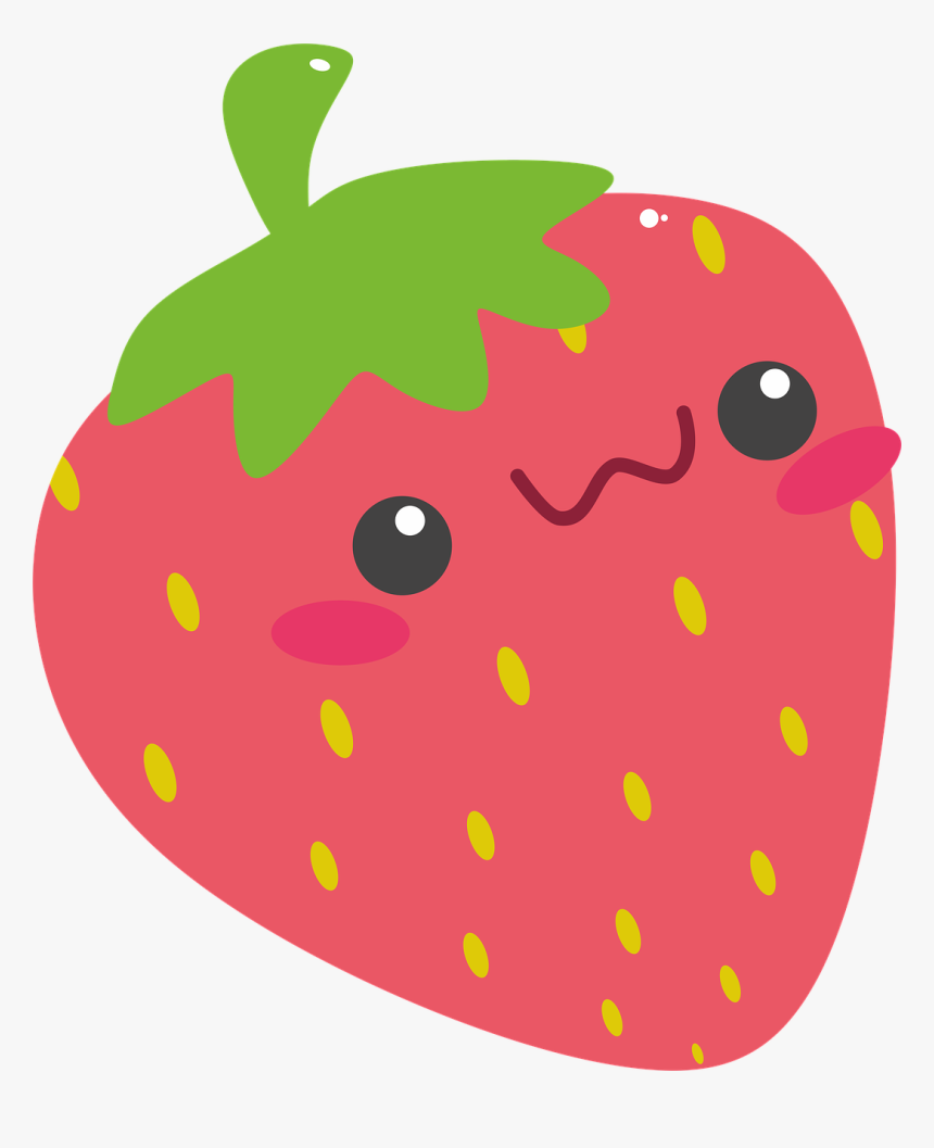 Strawberry, Red, Rosa, Network, Pink, Fruit, Cute - Cute Strawberry, HD Png Download, Free Download