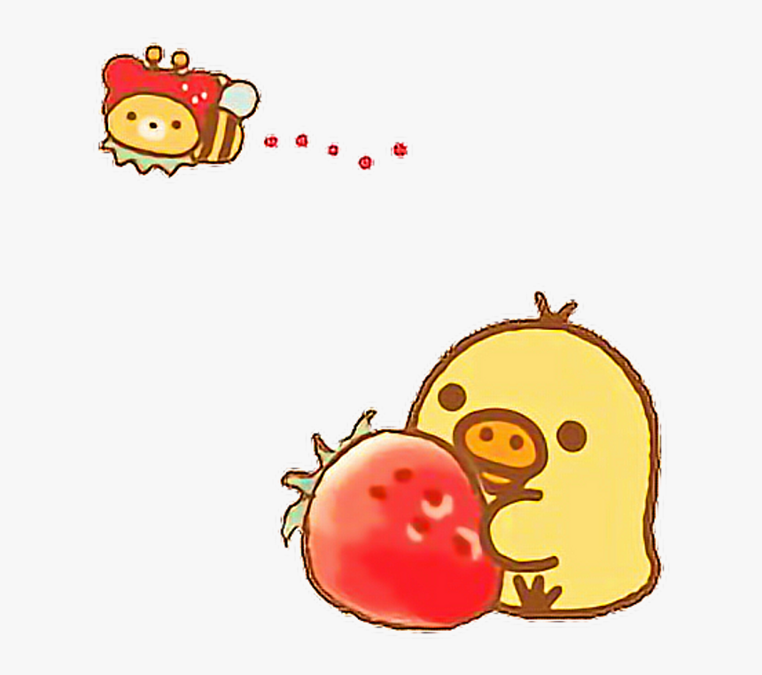 Rilakkuma Korilakkuma Strawberry Ichigo Cute Kawaii - Cute Kawaii Rilakkuma, HD Png Download, Free Download