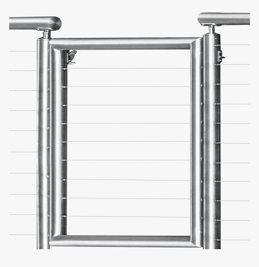Stainless Steel Round Gate - Stainless Steel Gate Kit, HD Png Download, Free Download