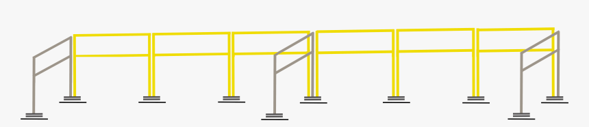 48 Ft Rooftop Guardrail - Handrail, HD Png Download, Free Download
