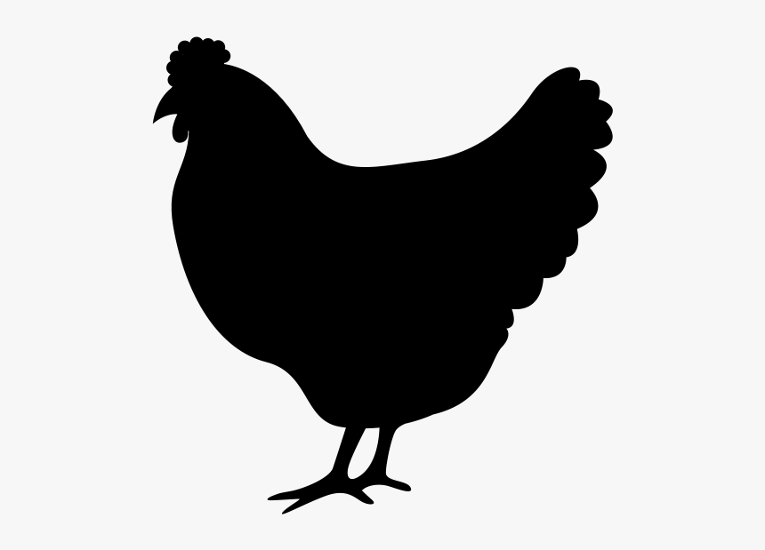 Chicken Meat Silhouette Clip Art - Chicken Silhouette Clip Art, HD Png Download, Free Download