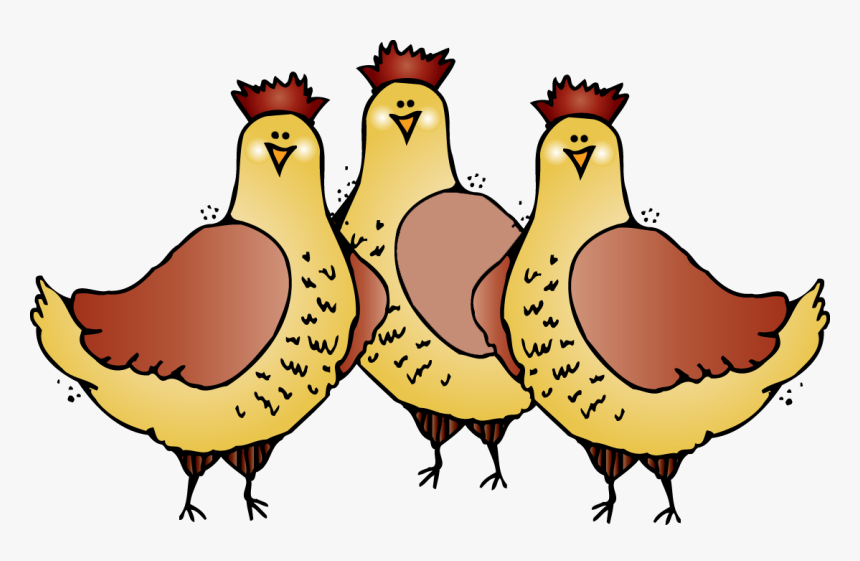 Hen Vector Mother - Three French Hens Clipart, HD Png Download, Free Download