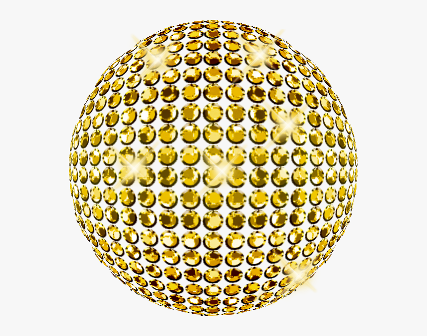 Gold Disco Ball Png, Transparent Png, Free Download