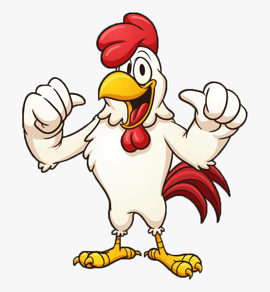 Chicken Cartoon Rooster Free Hd Image Clipart - Chicken Cartoon Vector