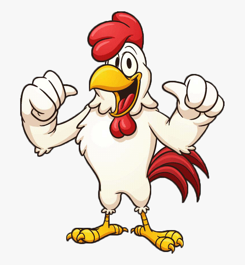 Chicken Cartoon Rooster Free Hd Image Clipart - Chicken Cartoon Vector Png, Transparent Png, Free Download