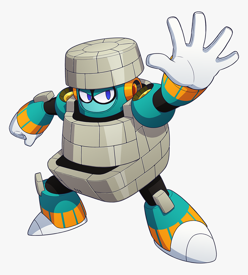 Mega Man 11 Block Man, HD Png Download, Free Download