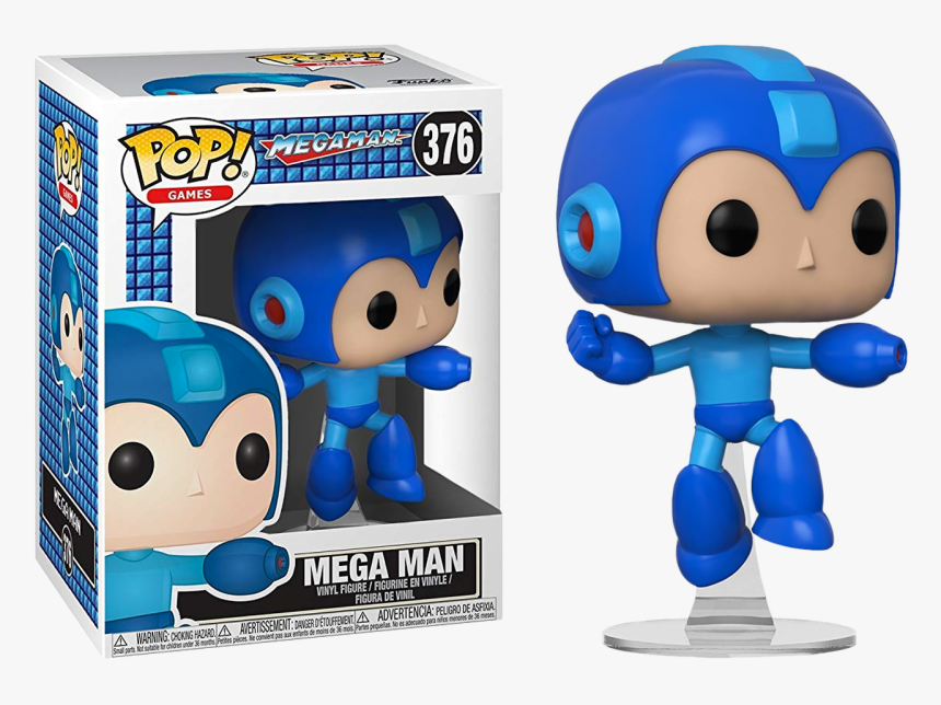 Mega Man Jumping Pop Vinyl Figure - Funko Pop Mega Man 376, HD Png Download, Free Download