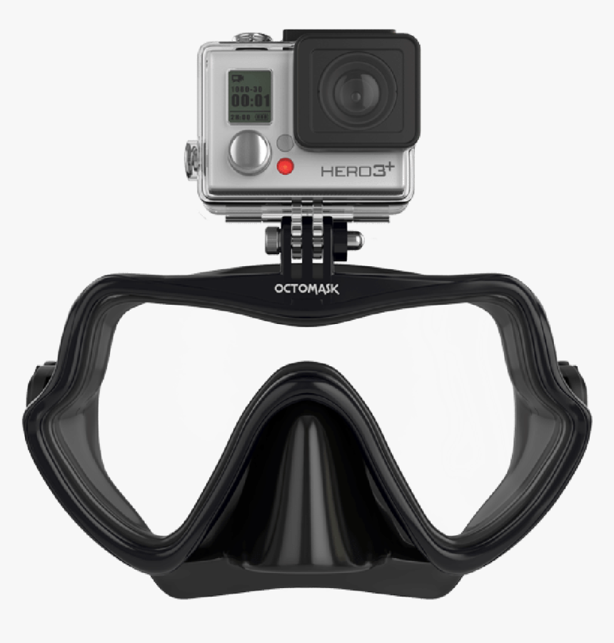 Frameless Mask Wtih Gopro Mount - Octomask Gopro, HD Png Download, Free Download