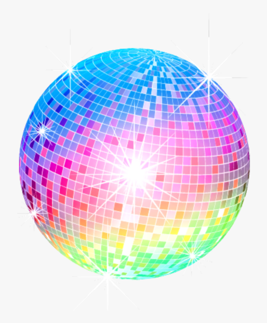 Transparent Disco Ball Clipart - Coloured Disco Ball Vector, HD Png Download, Free Download