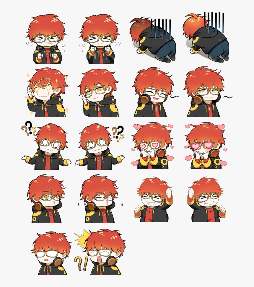 Mystic Messenger 707 Emojis, HD Png Download, Free Download