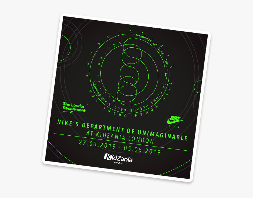 Nike’s Department Of Unimaginable At Kidzania - Nike Department Of Unimaginable, HD Png Download, Free Download