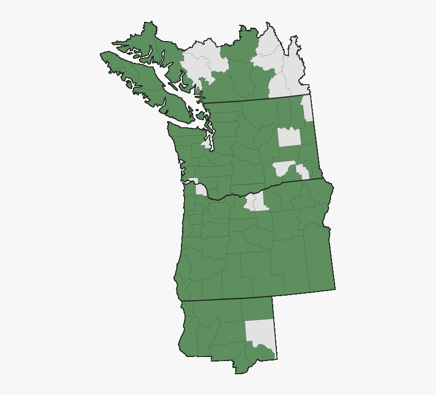 Evergreen Huckleberry Range Map, HD Png Download, Free Download