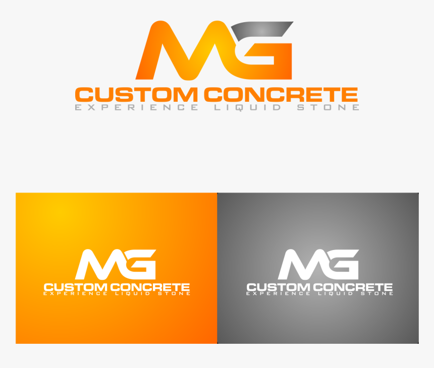 Logo Design By Mhax Nasul For Mg Custom Concrete - Graphics, HD Png Download, Free Download