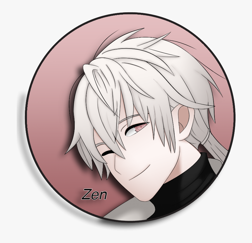 Home / Pin Back Buttons / Mystic Messenger / Zen Pin - Cartoon, HD Png Download, Free Download
