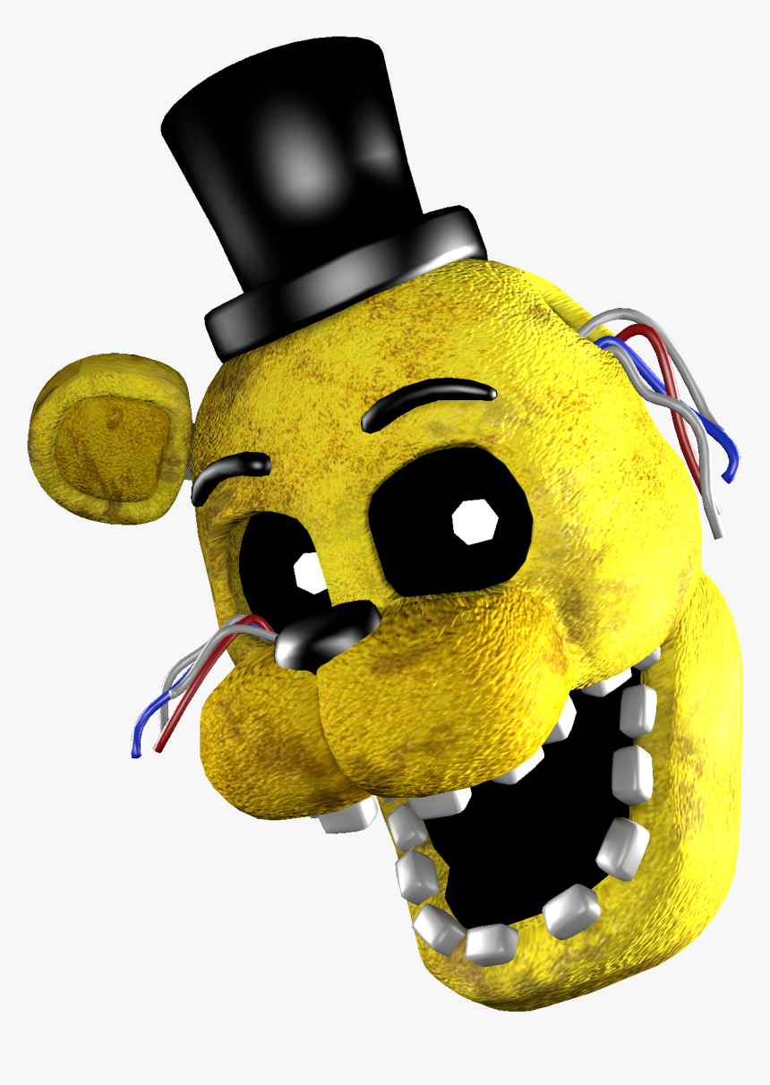 Transparent Freddy Head Png - Five Nights At Freddy's Golden Freddy Head, Png Download, Free Download