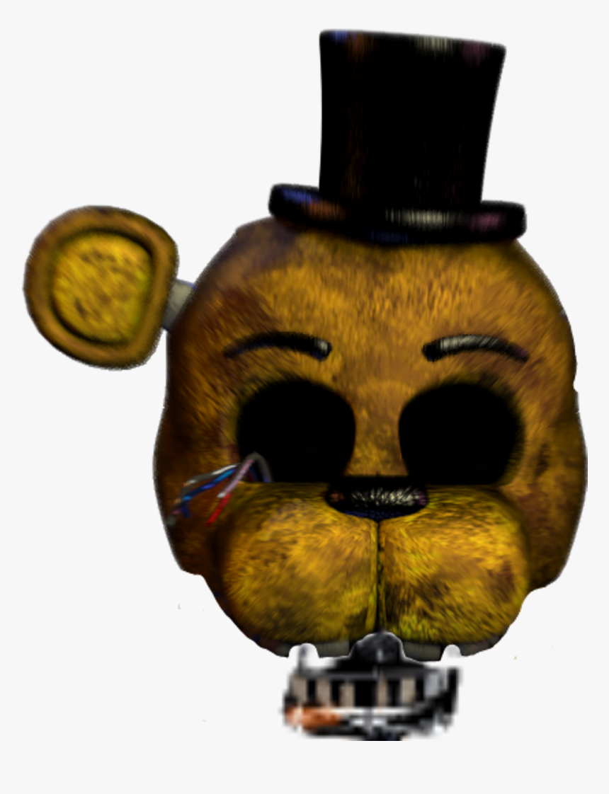 Golden Freddy Fnaf 2 Head , Png Download - Withered Golden Freddy Head, Transparent Png, Free Download